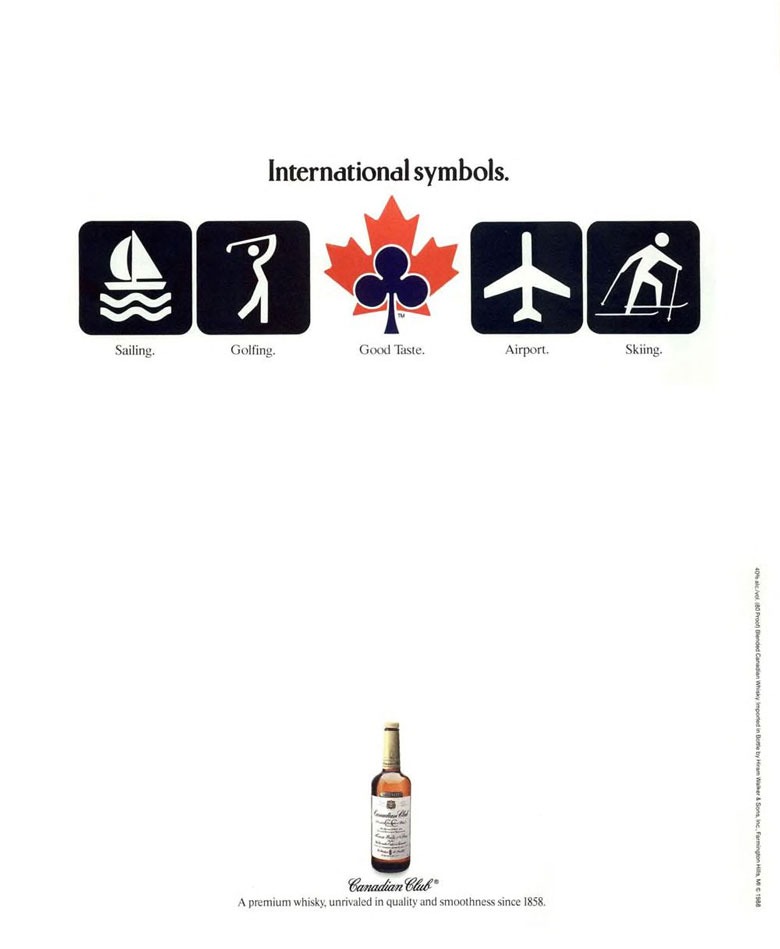 Canadian Club Whisky Ad from Esquire Magazine, 1988, 08
