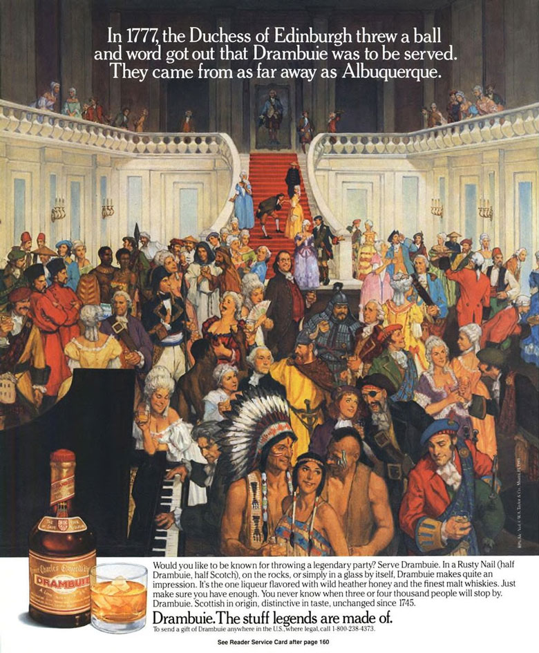Drambuie Liqueur Ad from Esquire Magazine, 1989, 11