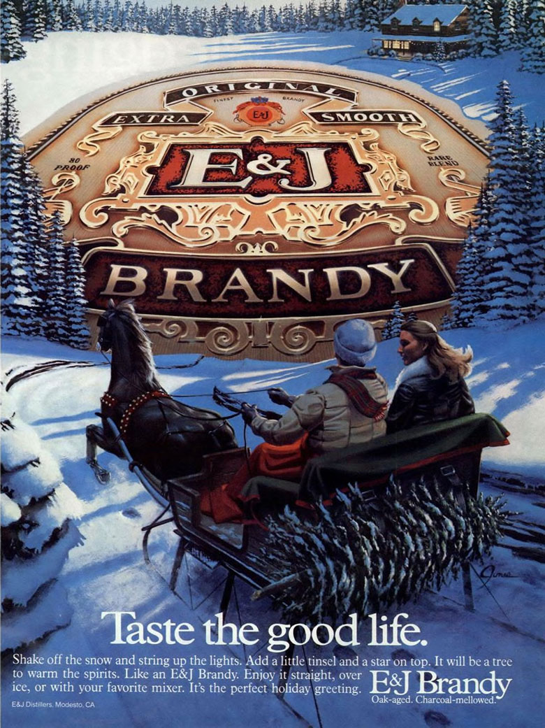 E&J American Brandy Ad from Esquire Magazine, 1983, 12