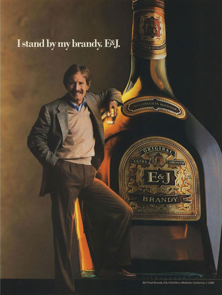 E&J American Brandy Ad from Esquire Magazine, 1986, 07