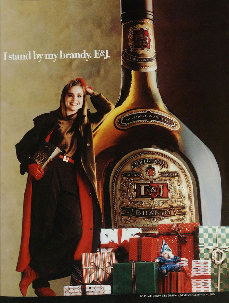 E&J American Brandy Ad from Esquire Magazine, 1986, 12