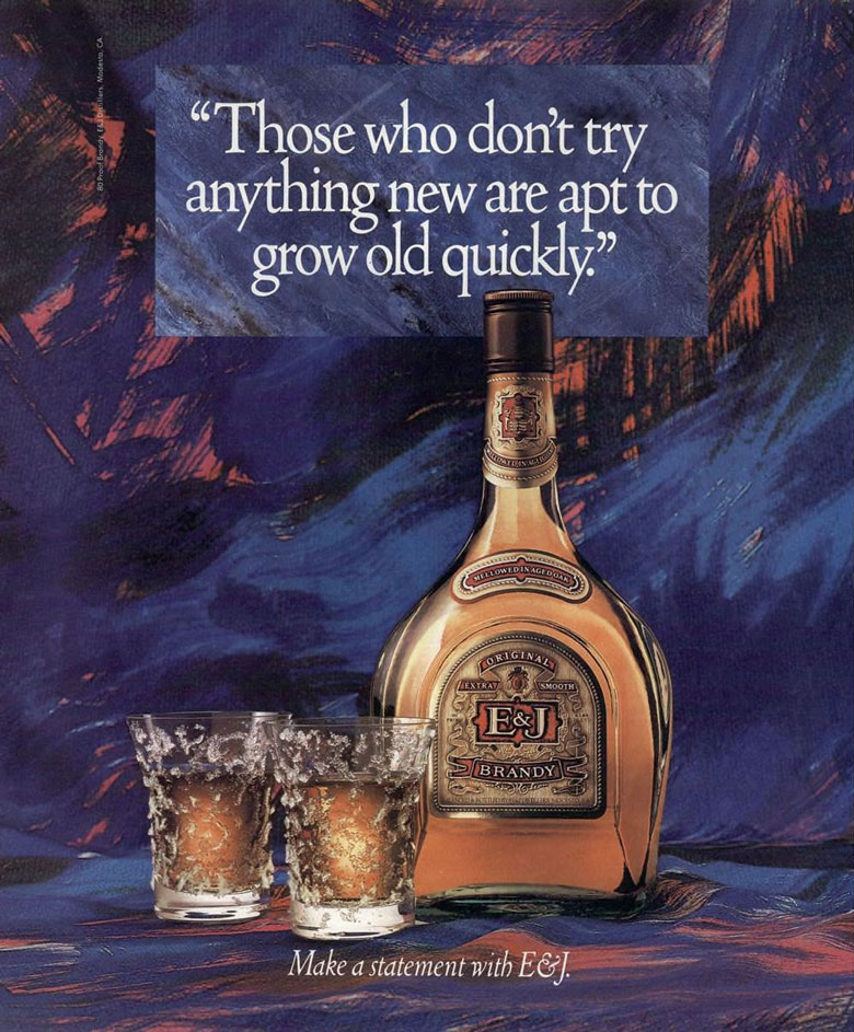 E&J American Brandy Ad from Esquire Magazine, 1988, 12
