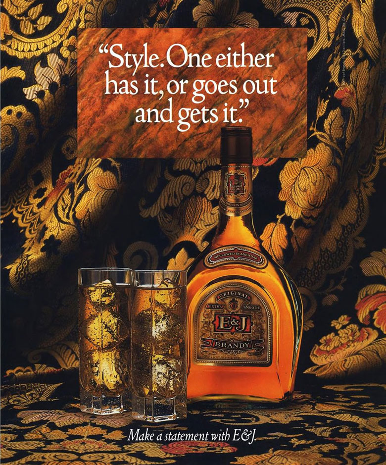 E&J American Brandy Ad from Esquire Magazine, 1989, 02