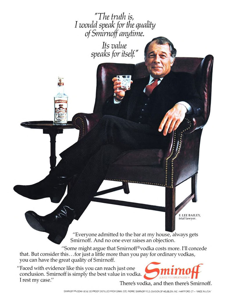 Smirnoff Vodka Ad from Esquire Magazine, 1982, 03