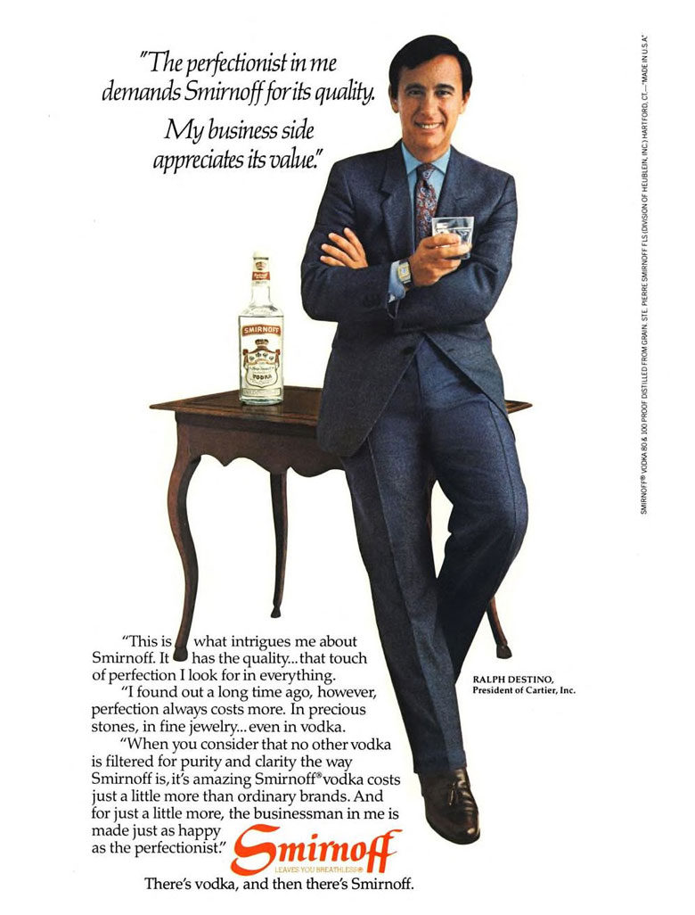 Smirnoff Vodka Ad from Esquire Magazine, 1982, 09