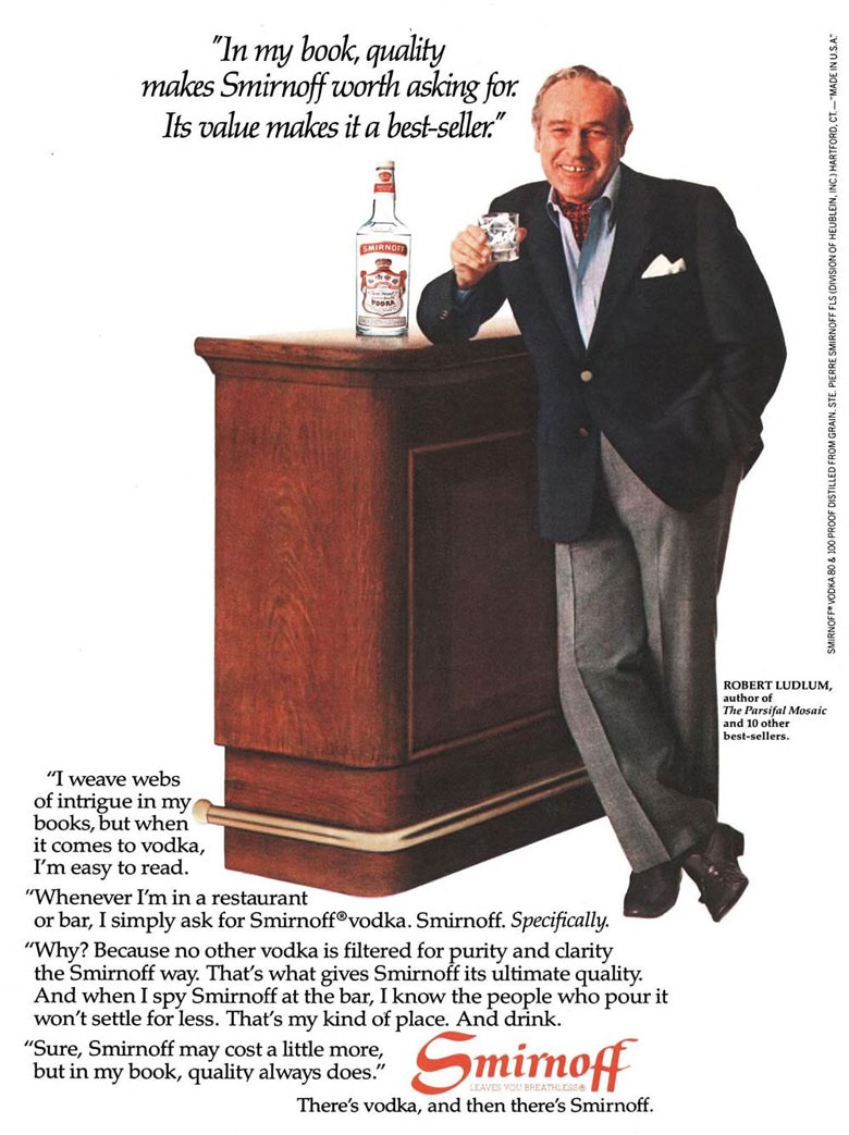 Smirnoff Vodka Ad from Esquire Magazine, 1982, 12