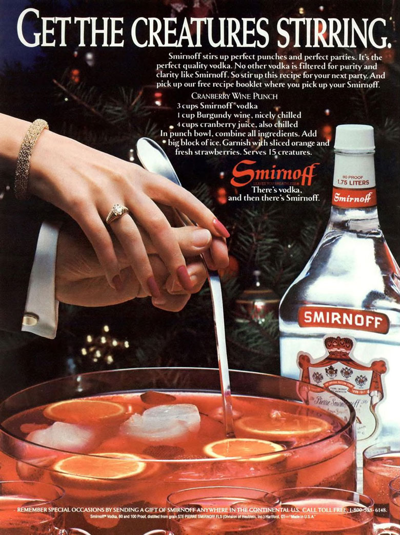 Smirnoff Vodka Ad from Esquire Magazine, 1983, 12