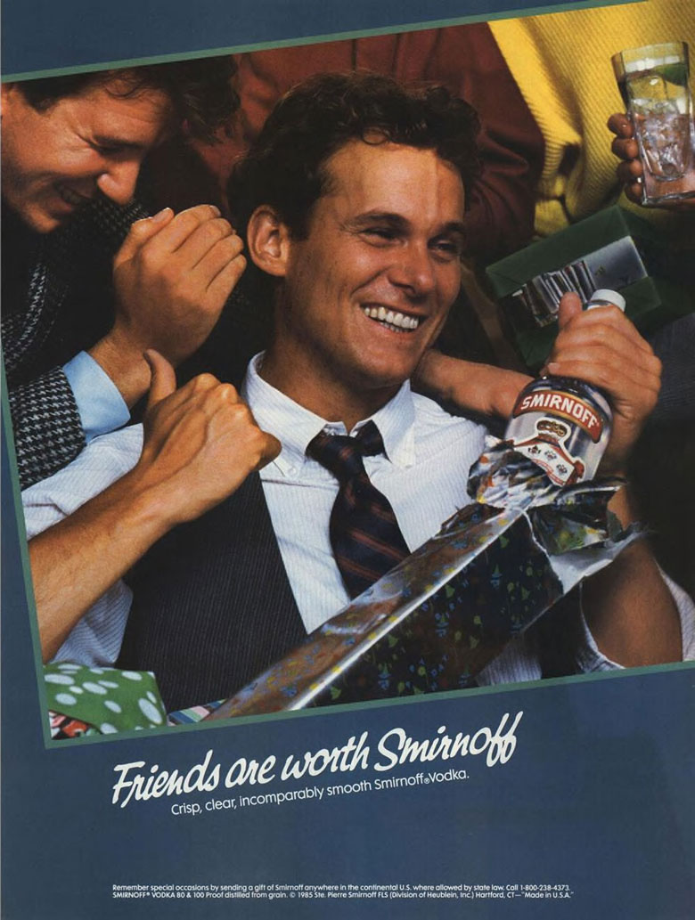 Smirnoff Vodka Ad from Esquire Magazine, 1986, 02