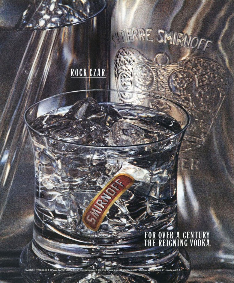 Smirnoff Vodka Ad from Esquire Magazine, 1990, 02
