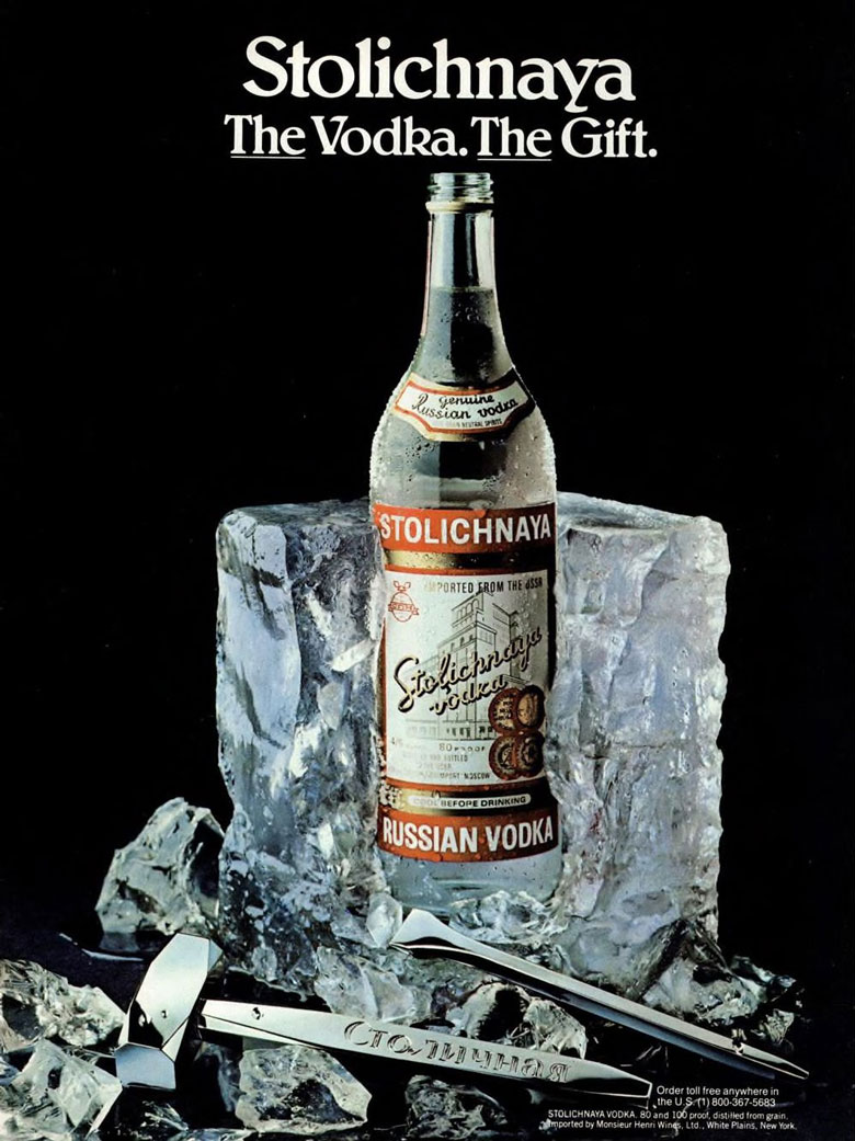 Stolichnaya Vodka Ad from Esquire Magazine, 1983