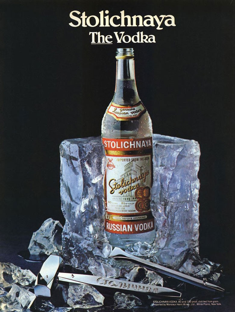 Stolichnaya Vodka Ad from Esquire Magazine, 1984